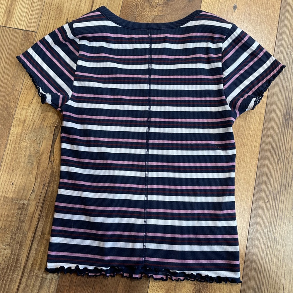 Striped Ribbed Tee - Picture 5 of 5